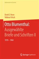Book cover of Otto Blumenthal: Ausgewählte Briefe und Schriften II by Unknown