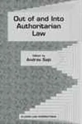 Book cover of Out of and into authoritarian law by Unknown