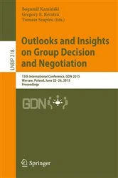 Book cover of Outlooks and Insights on Group Decision and Negotiation by Bogumił Kamiński
