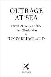 Book cover of Outrage at Sea by Tony Bridgland