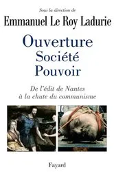 Book cover of Ouverture, société, pouvoir by Emmanuel Le Roy Ladurie