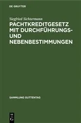Book cover of Pachtkreditgesetz mit Durchführungs- und Nebenbestimmungen by Unknown