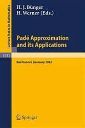Book cover of Pade Approximations and its Applications by H. Werner