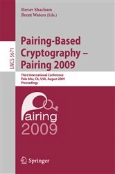 Book cover of Pairing-Based Cryptography - Pairing 2009 by Hovav Shacham