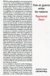 Book cover of Paix et guerre entre les nations by Raymond Aron