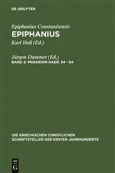 Book cover of Panarion haer. 34-64 (2nd ed.) by Jürgen Dummer