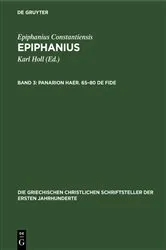 Book cover of Panarion Haer. 65–80 De Fide by Karl Holl