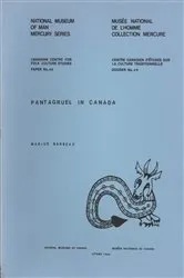 Book cover of Pantagruel in Canada by Marius Barbeau