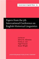 Book cover of Papers from the 5th International Conference on English Historical Linguistics by Sylvia M. Adamson