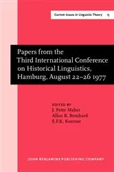 Book cover of Papers from the Third International Conference on Historical Linguistics, Hamburg, August 22–26 1977 by Unknown