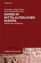 Book cover of Papier im mittelalterlichen Europa by Carla Meyer