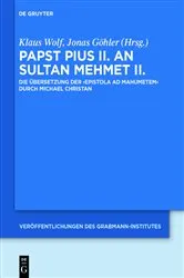Book cover of Papst Pius II. an Sultan Mehmet II. by Klaus Wolf