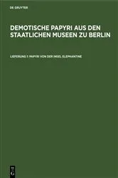 Book cover of Papyri von der Insel Elephantine by Karl-Theodor Zauzich