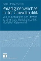 Book cover of Paradigmenwechsel in der Umweltpolitik by Dieter Pesendorfer