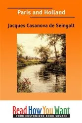 Book cover of Paris and Holland by Jacques Casanova de Seingalt
