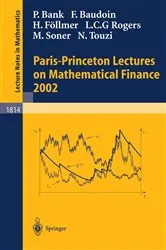 Book cover of Paris-Princeton Lectures on Mathematical Finance 2002 by Unknown