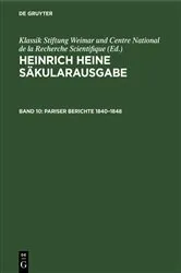 Book cover of Pariser Berichte 1840–1848 by Lucienne Netter
