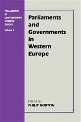 Book cover of Parliaments in Contemporary Western Europe by Philip Norton