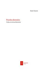 Book cover of Paroles données by Anne Goyen