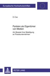 Book cover of Parteien als Eigentuemer von Medien by Unknown
