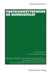 Book cover of Parteienwettbewerb im Bundesstaat (3rd ed.) by Gerhard Lehmbruch