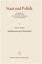Book cover of Parteifinanzierung in Deutschland by Ulrich Dübber
