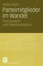 Book cover of Parteimitglieder im Wandel by Heiko Biehl