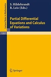 Book cover of Partial Differential Equations and Calculus of Variations by Unknown