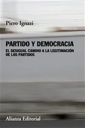 Book cover of Partido y democracia by Piero Ignazi