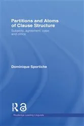 Book cover of Partitions and Atoms of Clause Structure by Dominique Sportiche