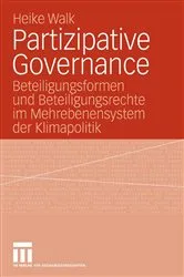 Book cover of Partizipative Governance by Heike Walk