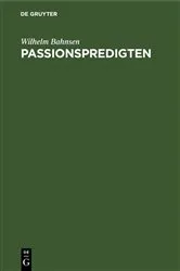Book cover of Passionspredigten (2nd ed.) by Wilhelm Bahnsen