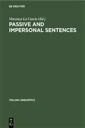 Book cover of Passive and impersonal sentences by Unknown