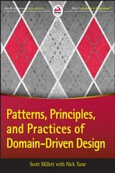 Book cover of Patterns, Principles, and Practices of Domain-Driven Design by Scott Millett