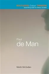 Book cover of Paul de Man by Martin McQuillian