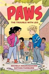 Book cover of PAWS: The Trouble with Leo by Nathan Fairbairn