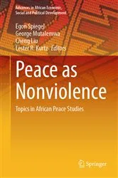 Book cover of Peace as Nonviolence by Egon Spiegel