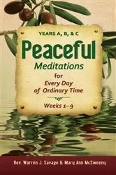 Book cover of Peaceful Meditations by Rev. Warren J Savage