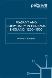 Book cover of Peasant and Community in Medieval England, 1200-1500 by P. Schofield