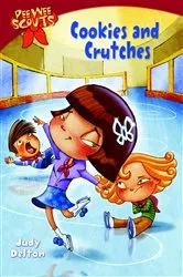 Book cover of Pee Wee Scouts: Cookies and Crutches by Judy Delton
