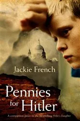 Book cover of Pennies for Hitler by Jackie French