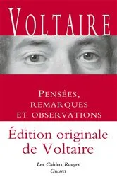 Book cover of Pensées, remarques et observations - Inédit by Unknown