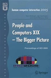 Book cover of People and Computers XIX - The Bigger Picture by Tom McEwan