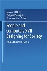 Book cover of People and Computers XVII — Designing for Society by Eamonn O'Neill