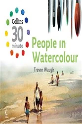 Book cover of People in Watercolour by Trevor Waugh