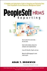 Book cover of Peoplesoft HRMS Reporting by Adam T. Bromwich