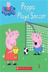 Book cover of Peppa Plays Soccer (Peppa Pig) by Scholastic