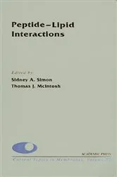 Book cover of Peptide-Lipid Interactions by Sidney A. Simon