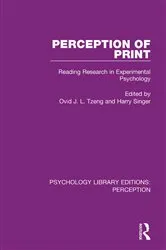 Book cover of Perception of Print by Ovid J.L. Tzeng