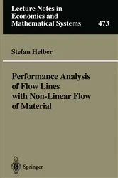 Book cover of Performance Analysis of Flow Lines with Non-Linear Flow of Material by Stefan Helber